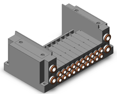 SERIA SY - SMC - SS5Y3-10S0-10B-C6, MANIFOLD BASE