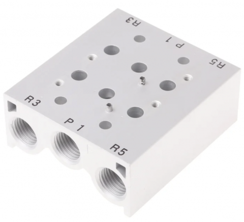 ELECTROVALVE - SMC - SS5Y5-20-06-00F-Q, PLACA DE BAZA 6 POSTURI SY