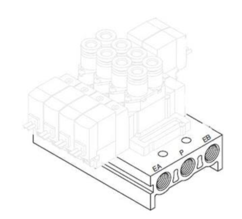 DEPOZIT - SMC - SS5Y5-41-20-C8F, MANIFOLD BASE