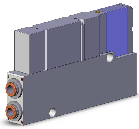 SERIA SV - SMC - SV2100-5FU-T-C6, 5 PORT SOLENOID VALVE