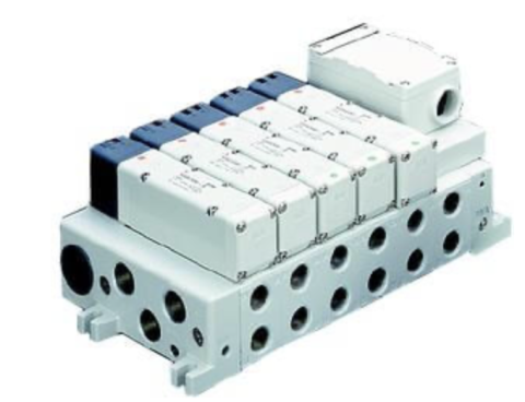 SERIA VQ - SMC - VV5Q41-04C8T0-SD-Q, MANIFOLD BASE