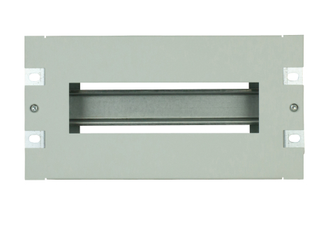 RACK - SCHRACK - SUPORT 10" PT. AP. MODULAR, CU PLASTRON DECUPAT, 3U, RAL7035