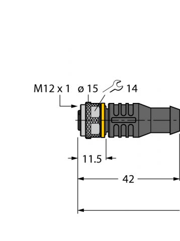 TURCK - RKC4.4T-5/TEL, M12 CABLU [1]