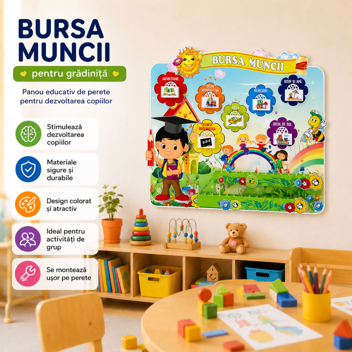 Информационное панно "Bursa Muncii" для детского сада [2]