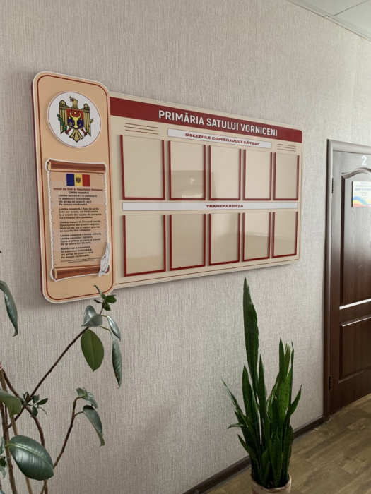 Panou informativ oficial „Primăria satului” [3]