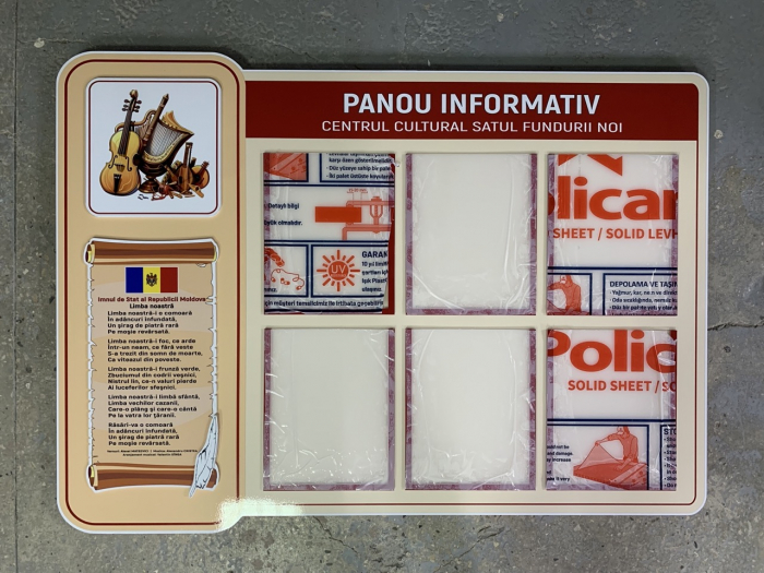 Panou informativ personalizat pentru Centrul Cultural [2]