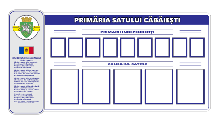 Panou informativ Primăria Satului [2]