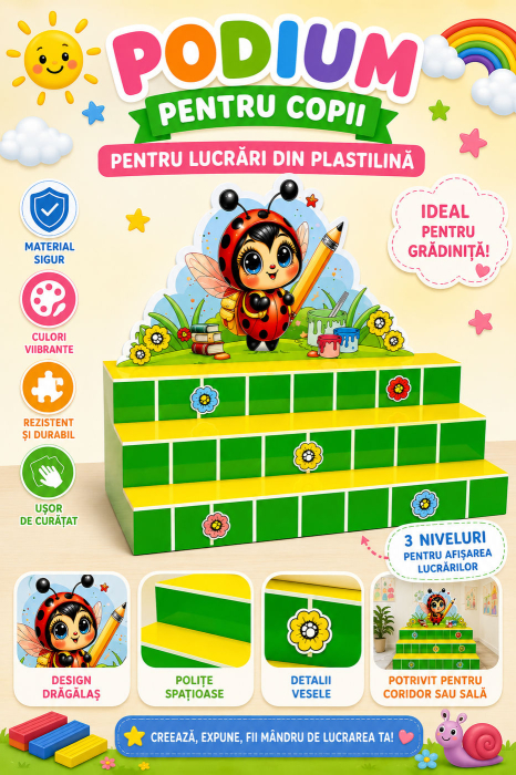 Panou podium artă pentru grădiniță [3]