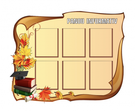 Panou informativ școlar cu tematică de toamnă [1]