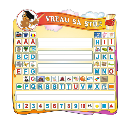 Grădinița - Panou alfabetizare pentru grădiniță