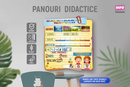 Gradinita - Panou Calendarul naturii