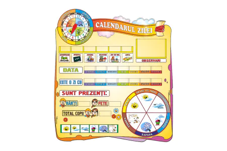 Gradinita - Panou Calendarul zilei