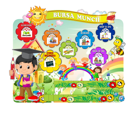 Grădinița - Panou educativ Bursa Muncii pentru grădiniță
