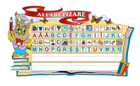 Grădinița - Panou educativ pentru alfabetizare
