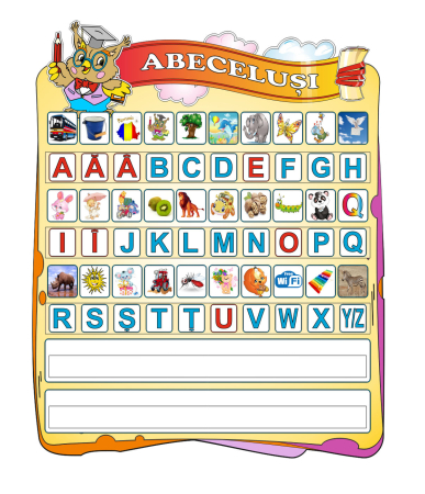 Grădinița - Panou educativ pentru alfabetizare
