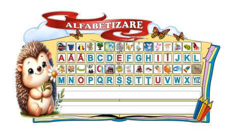 Grădinița - Panou educativ pentru alfabetizare