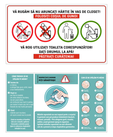 Panouri exterioare - Panou informativ despre igienă