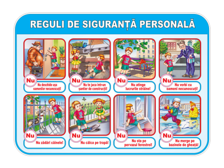 Grădinița - Panou informativ reguli de siguranță