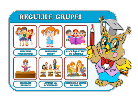 Grădinița - Panou informativ reguli și drepturi pentru grădiniță