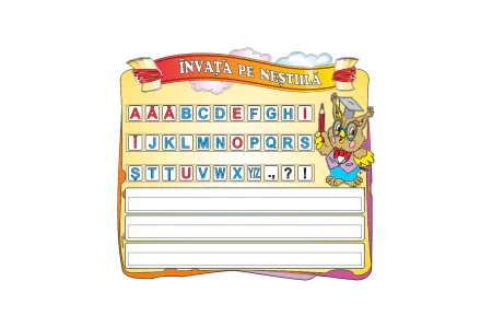 Gradinita - Panou Învață pe neștiilă