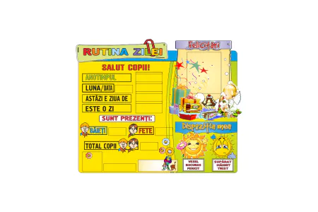 Gradinita - Panou Rutina zilei