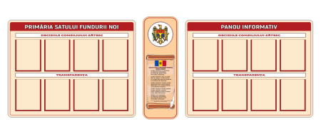 Primăria - Set de panouri informative pentru primărie