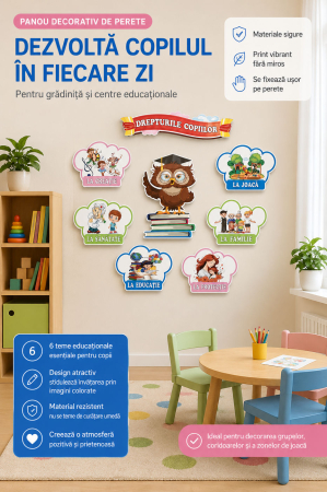 Set panou reguli și drepturi pentru grădiniță [1]