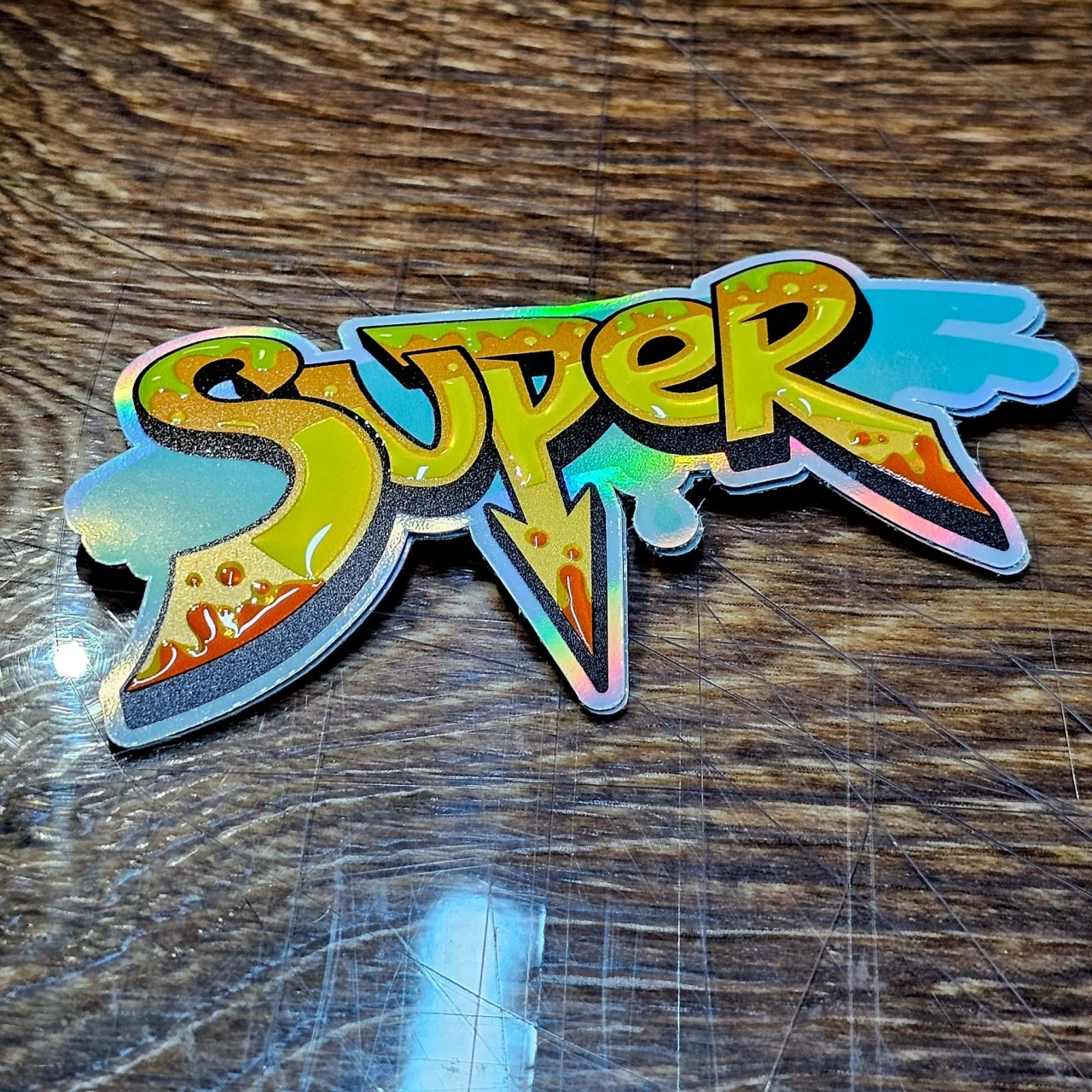 Stickere - Sticker personalizat 3D  decupat pe autocolant holografic