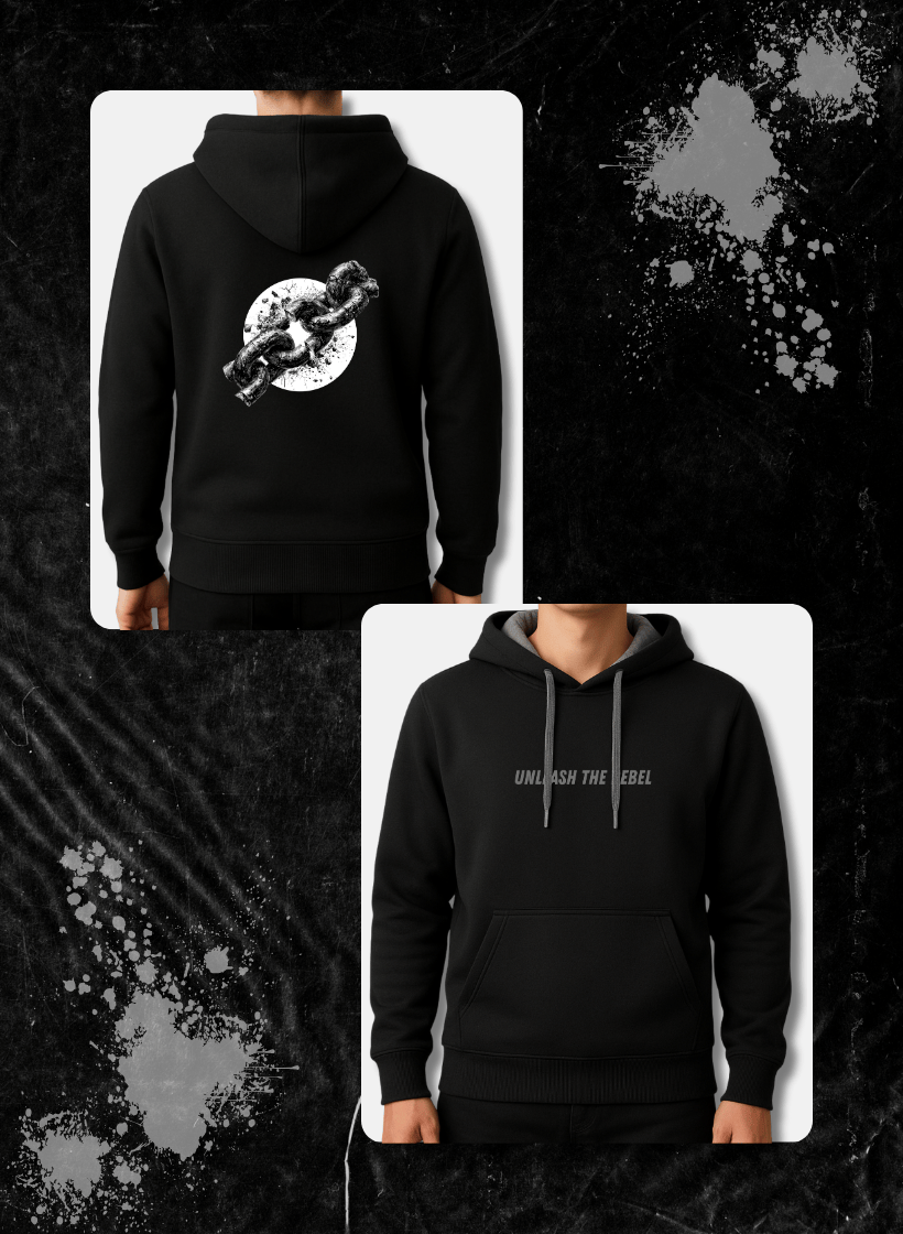 Unleash the Rebel - Black Hoodie