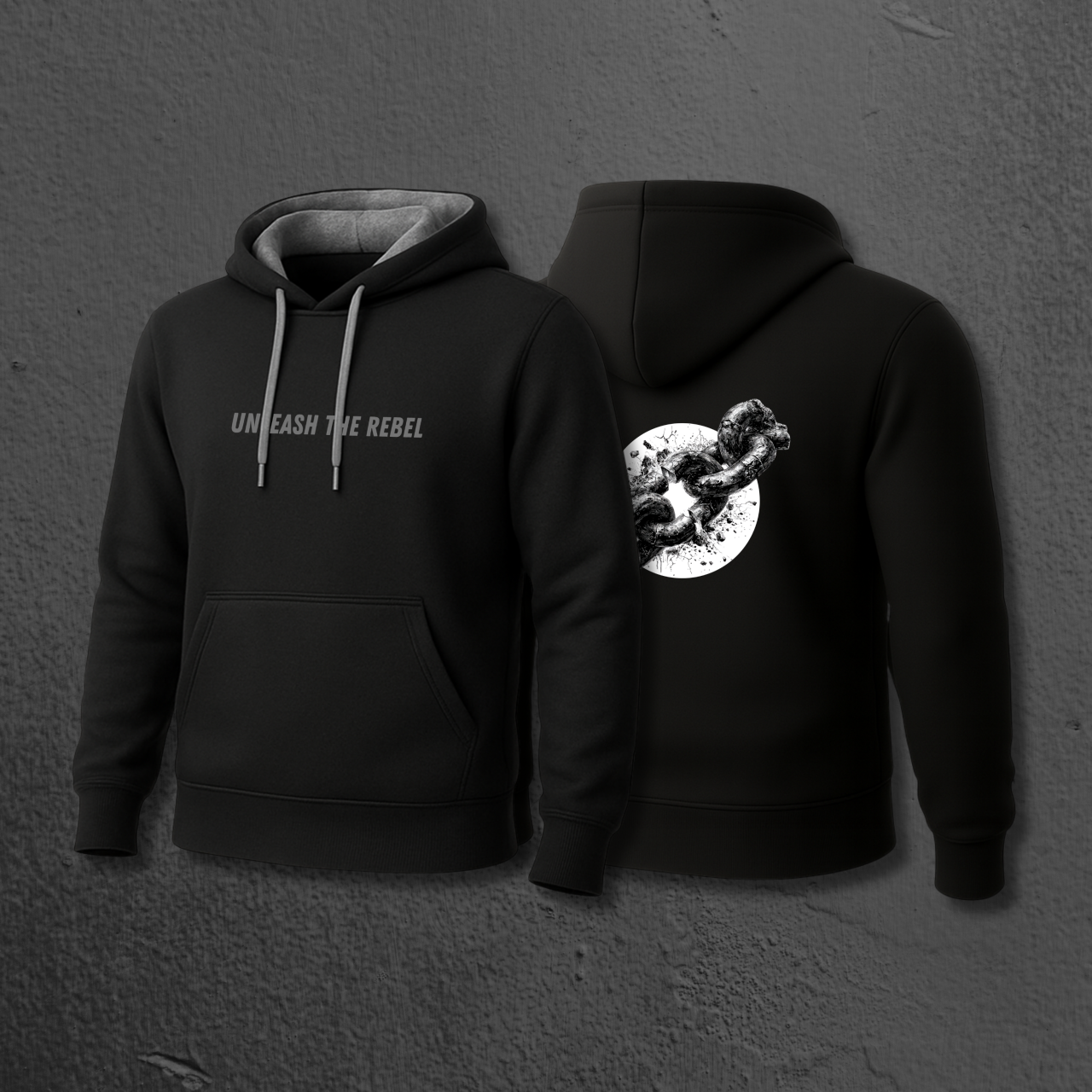 Hanorac “Unleash the Rebel” – Negru [1]