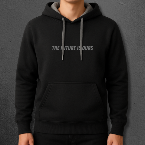 Hanorac “The Future is Ours” – Negru [1]