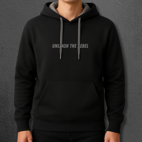 Hanorac “Unleash the Rebel” – Negru [1]