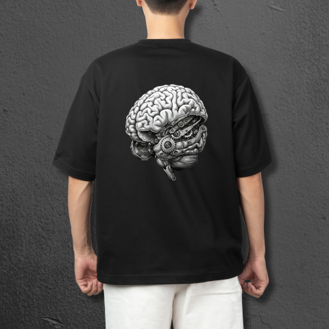 Tricou “The Future is Ours” – Oversized Streetwear Unisex – Alb / Negru [1]