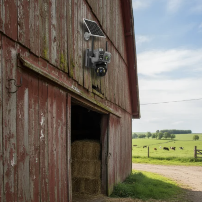 Camera Supraveghere Solara Dubla INNOVA 4G , 6MP , Full HD, PTZ 360°, card 64GB CADOU baterie 12000mAh, vedere nocturna, audio bidirectional, O-KAM PRO, 3 ani garantie [3]