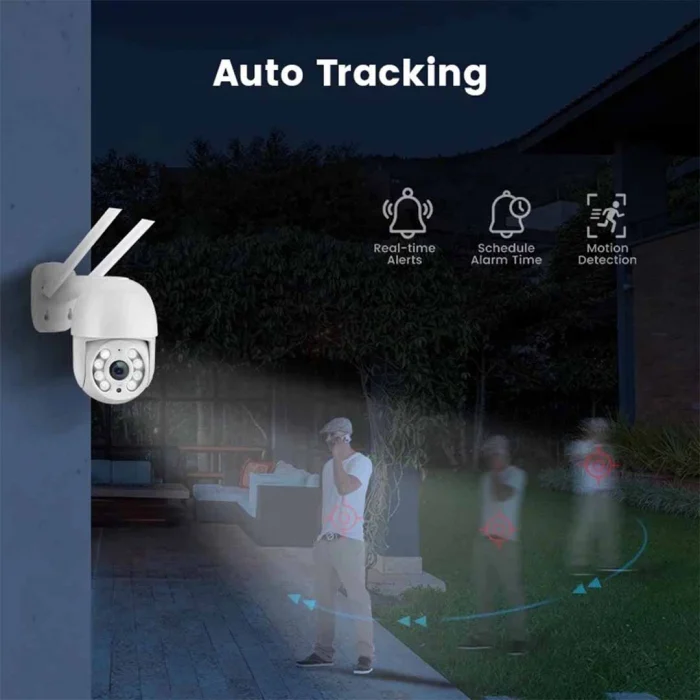 Cameră de Supraveghere Jortan WiFi HD cu Viziune Infraroșu și Protecție Avansată IP66 [2]