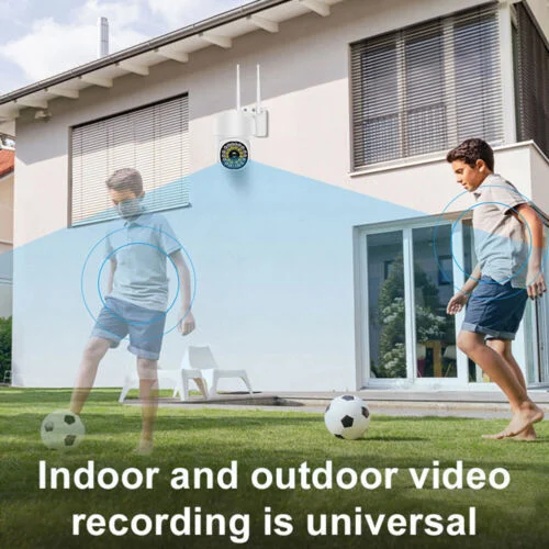 Cameră de Supraveghere Smart WIFI, 36 LED-uri, HD, Viziune Nocturnă cu Infraroșu și Protecție IP66, Transmisie Live pe Telefon [8]