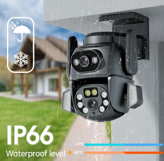 Camera de Supraveghere WiFi Tuya Profesionala, viziune color pe timp de noapte, IP66, audio bidirectional, tracking inteligent [2]