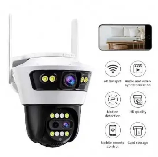 Camera Supraveghere Duala INNOVA X-TRAK, 6MP, WiFi/Lan , live pe telefon [3]