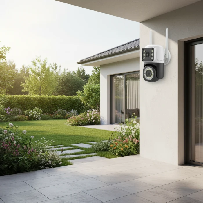 Cameră Video Duala INNOVA VISION SMART 6MP , 42 Led, Vedere 360°, WiFi, Vedere Nocturna,Live pe Telefon [3]