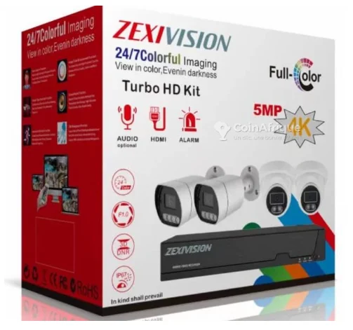 Kit Supraveghere Video Zexivision Turbo HD 5MP Full-Color 4K, Audio, HDMI, Alarmă Integrată, Vizualizare în Timp Real [11]