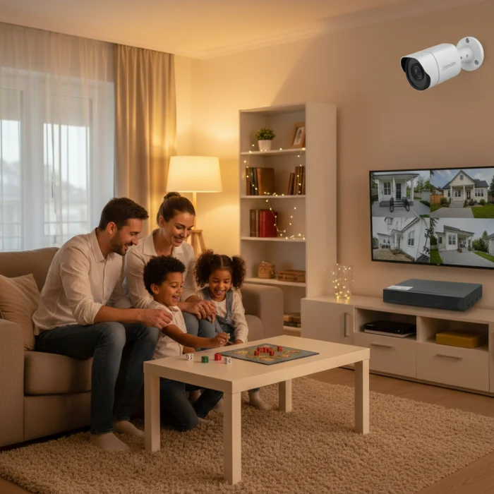 Kit Supraveghere Video Zexivision Turbo HD 5MP Full-Color 4K, Audio, HDMI, Alarmă Integrată, Vizualizare în Timp Real [14]