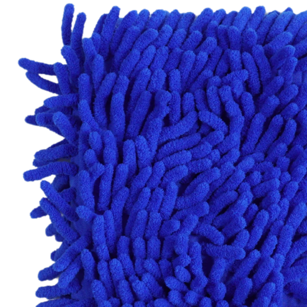 Mănușă Spălare Auto Chenille – Albastru (izolată pe interior) [3]