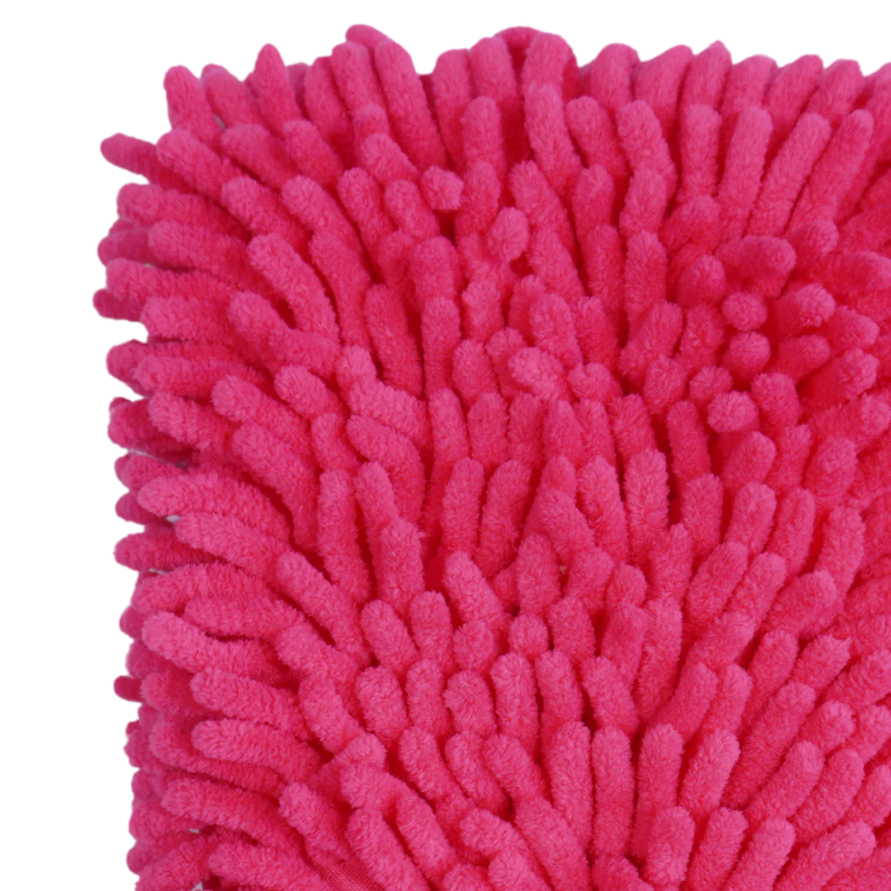 Mănușă Spălare Auto Chenille – Roz/Fucsia (izolată pe interior) [3]