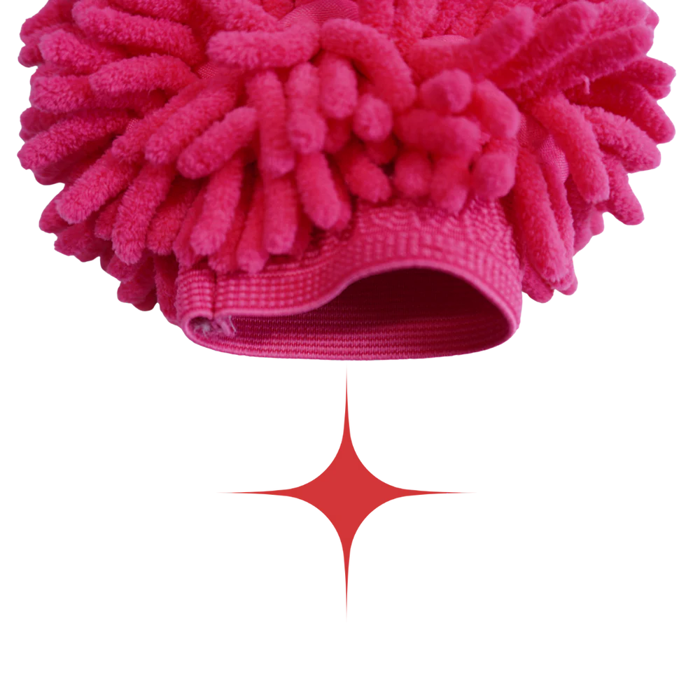 Mănușă Spălare Auto Chenille – Roz/Fucsia (izolată pe interior) [2]