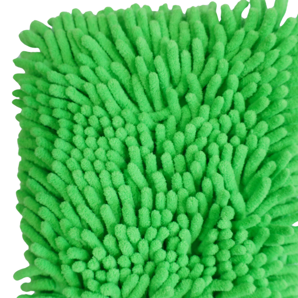 Mănușă Spălare Auto Chenille – Verde (izolată pe interior) [3]