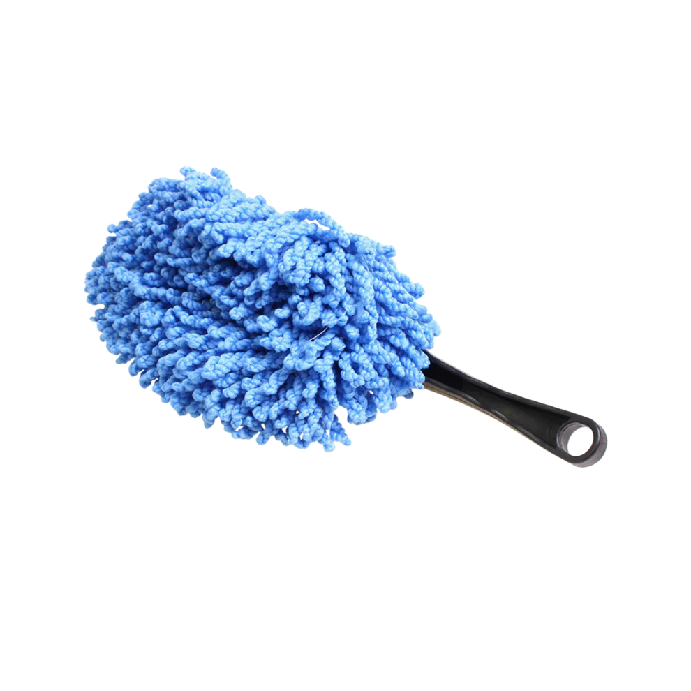 Perie indepartare praf auto, microfibra chenille (32 x 15 cm) – cu cap de schimb gri [2]