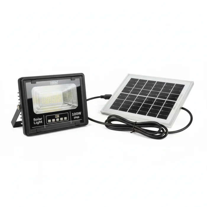 Proiector Solar Innova 100W , IP66 , Indicator Batarie , Telecomanda , 6500k , 3 Ani Garantie [3]