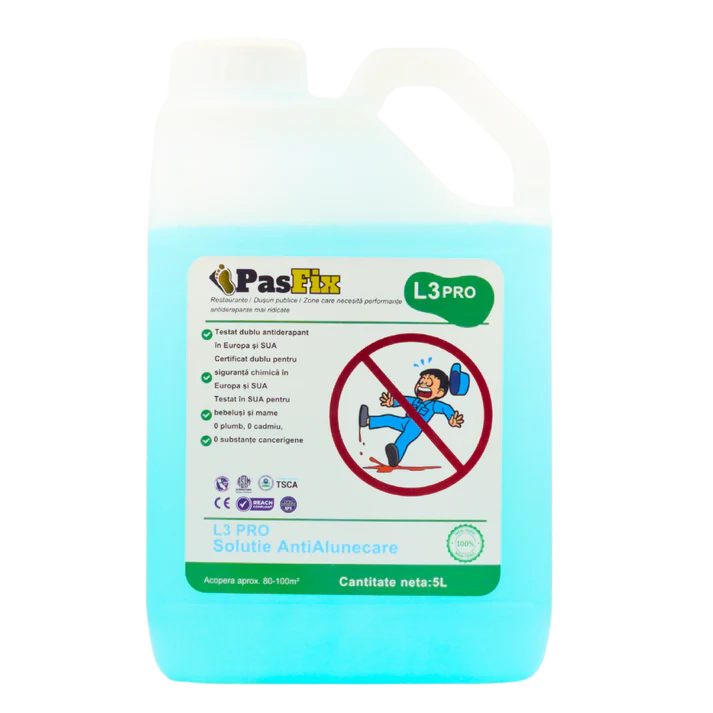 Soluție Antialunecare PasFix L3 PRO 5L – Siguranță profesională pentru restaurante, dușuri publice și zone cu trafic intens [2]