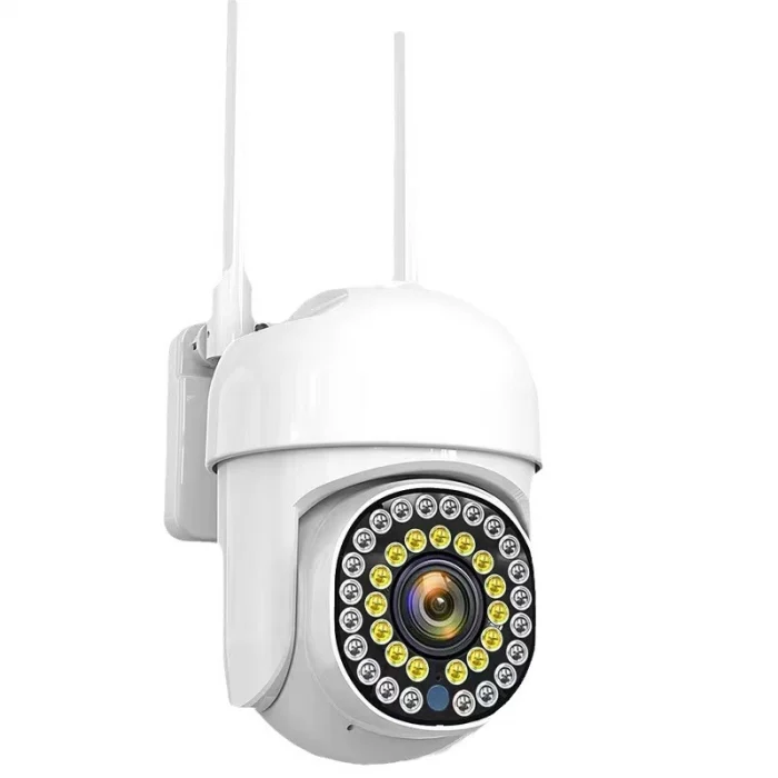 CAMERE SUPRAVEGHERE - Cameră de Supraveghere Smart WIFI, 36 LED-uri, HD, Viziune Nocturnă cu Infraroșu și Protecție IP66, Transmisie Live pe Telefon