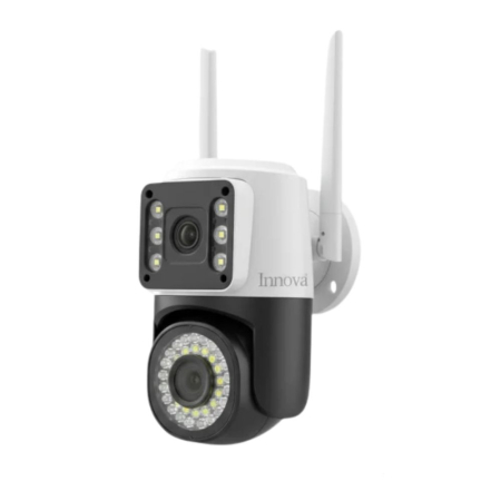 CAMERE SUPRAVEGHERE - Cameră Video Duala INNOVA VISION SMART 6MP , 42 Led, Vedere 360°, WiFi, Vedere Nocturna,Live pe Telefon